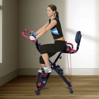 Compact Home Recumbent Exercise Cycle Bike