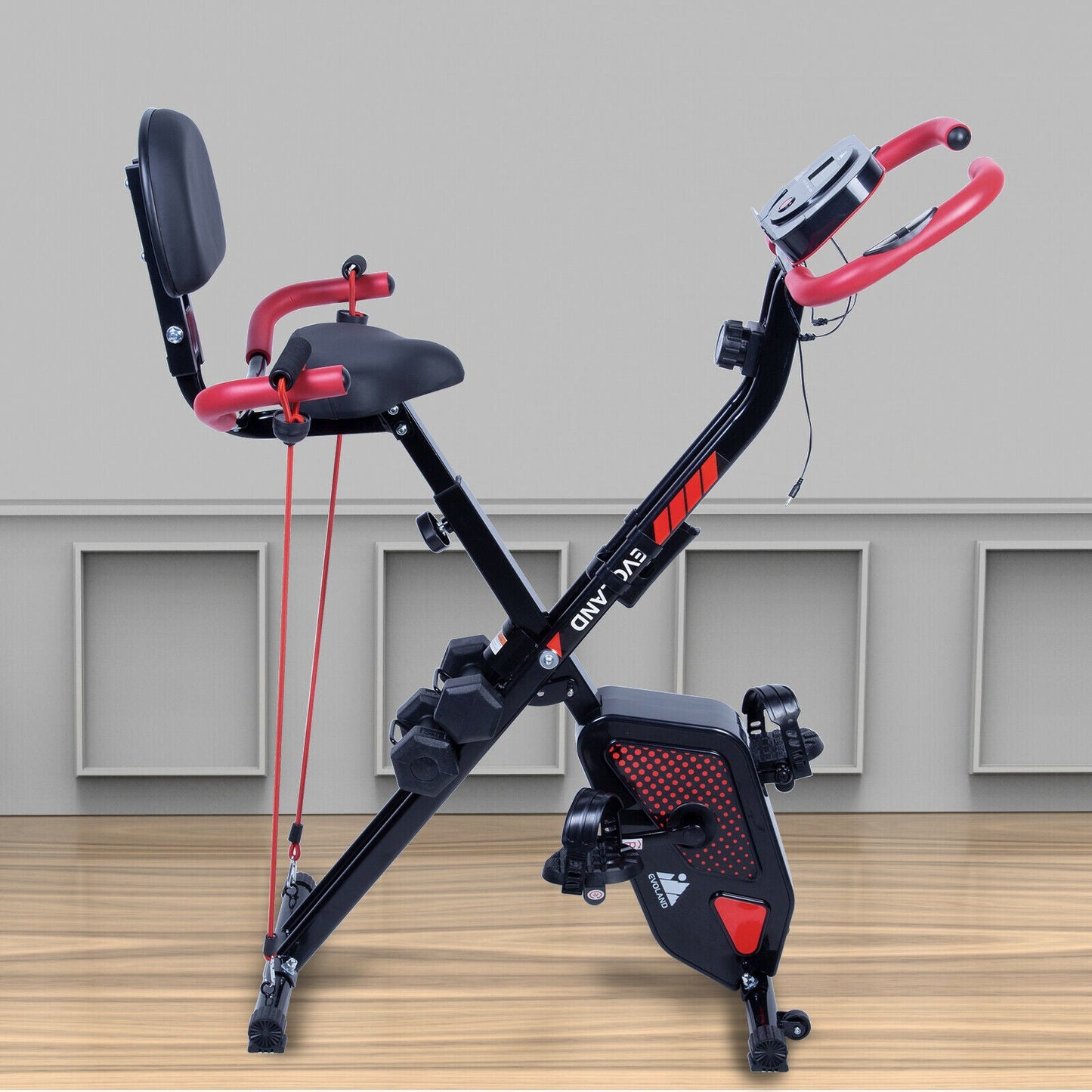 Compact Home Recumbent Exercise Cycle Bike