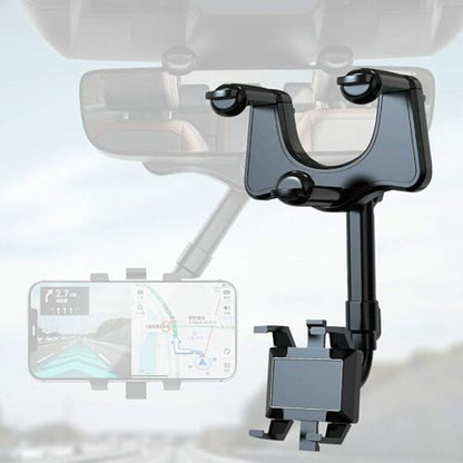 Adjustable Car Phone Mount Rear View Mirror Holder