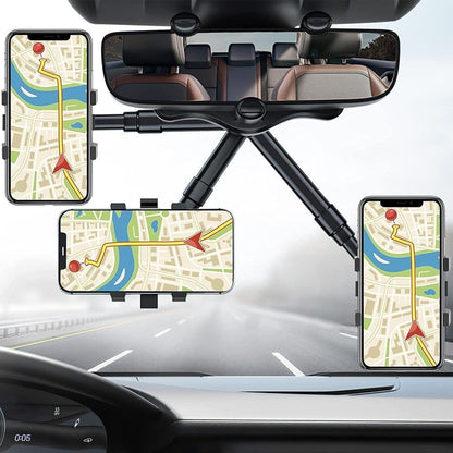 Adjustable Car Phone Mount Rear View Mirror Holder