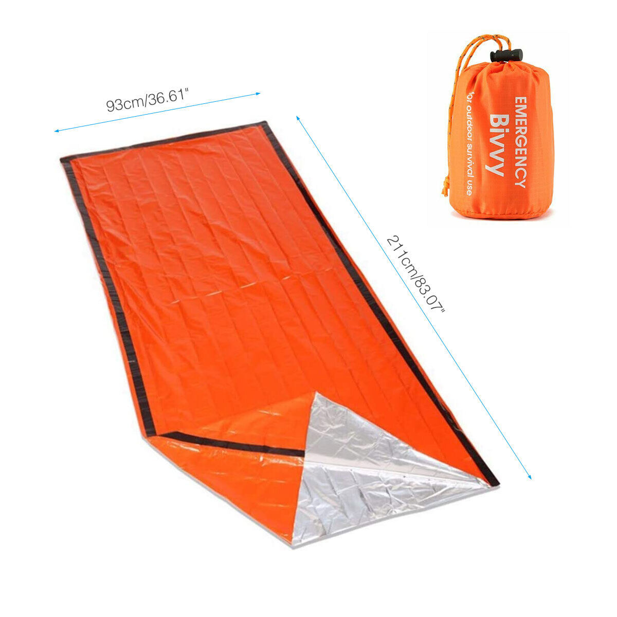 Warm Waterproof Rescue Bivvy Sleeping Bag Blanket