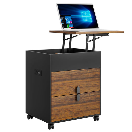 Sturdy Wooden Desk Bedside Computer Table - Pexav