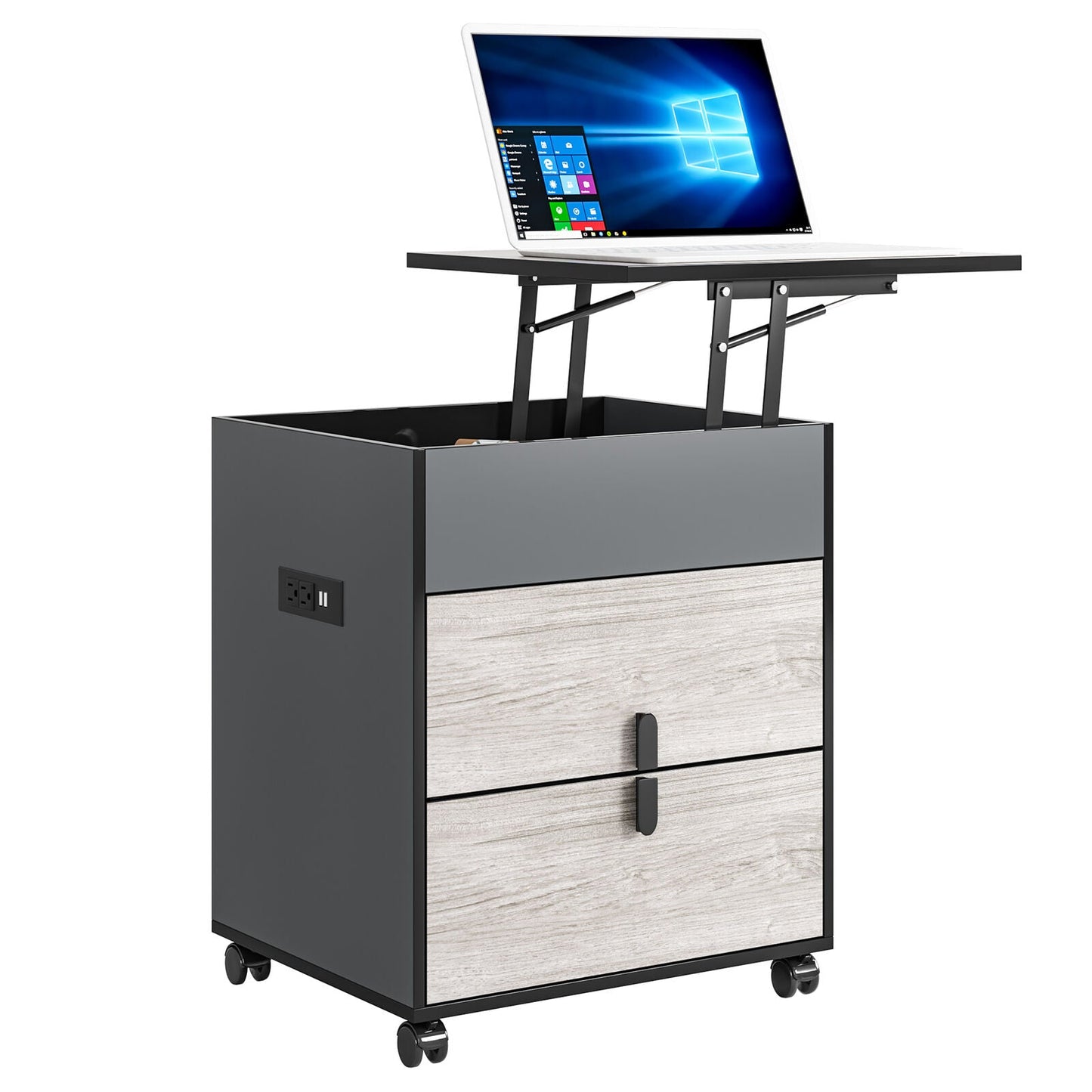 Sturdy Wooden Desk Bedside Computer Table