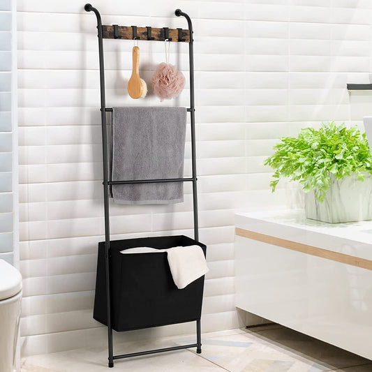 Space Saving Foldable Blanket Storage Ladder Rack - Pexav
