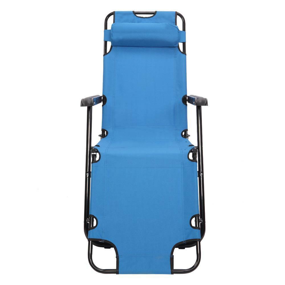 Sturdy Collapsible Outdoor Recliner Beach Chair
