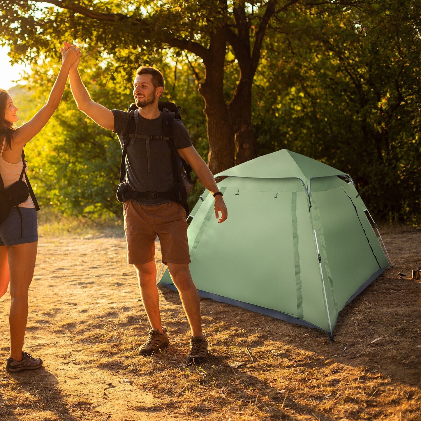 Waterproof 4 Person Family Outdoor Camping Tent