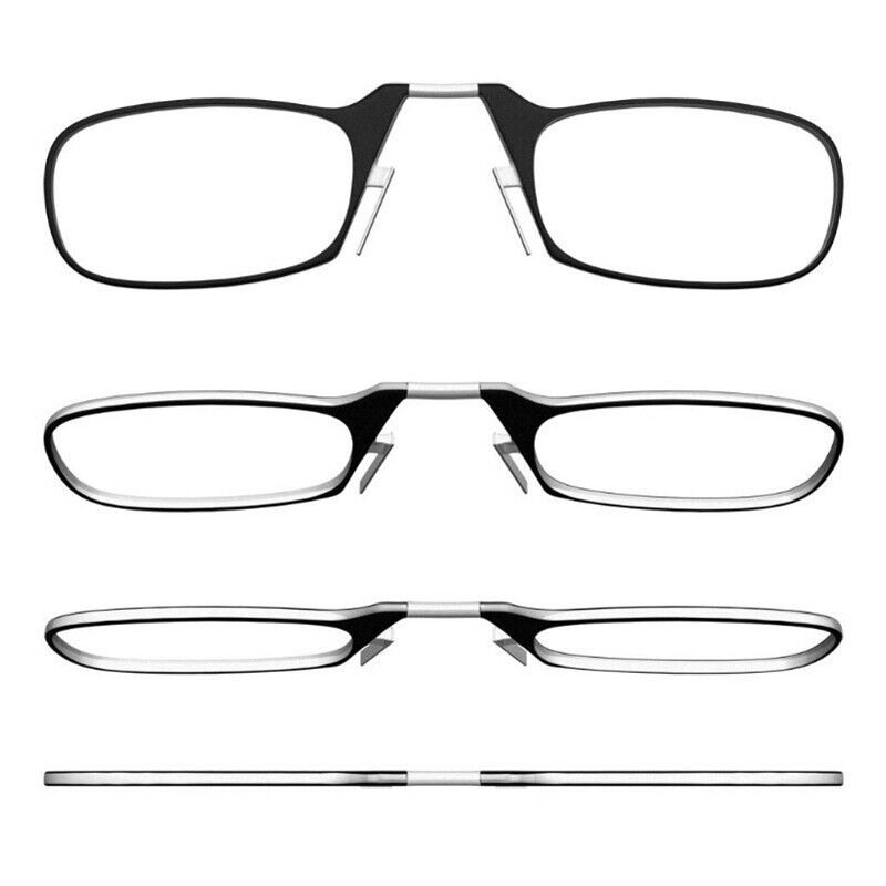 Soft Grip Slim No Slip Clip On Reading Glasses