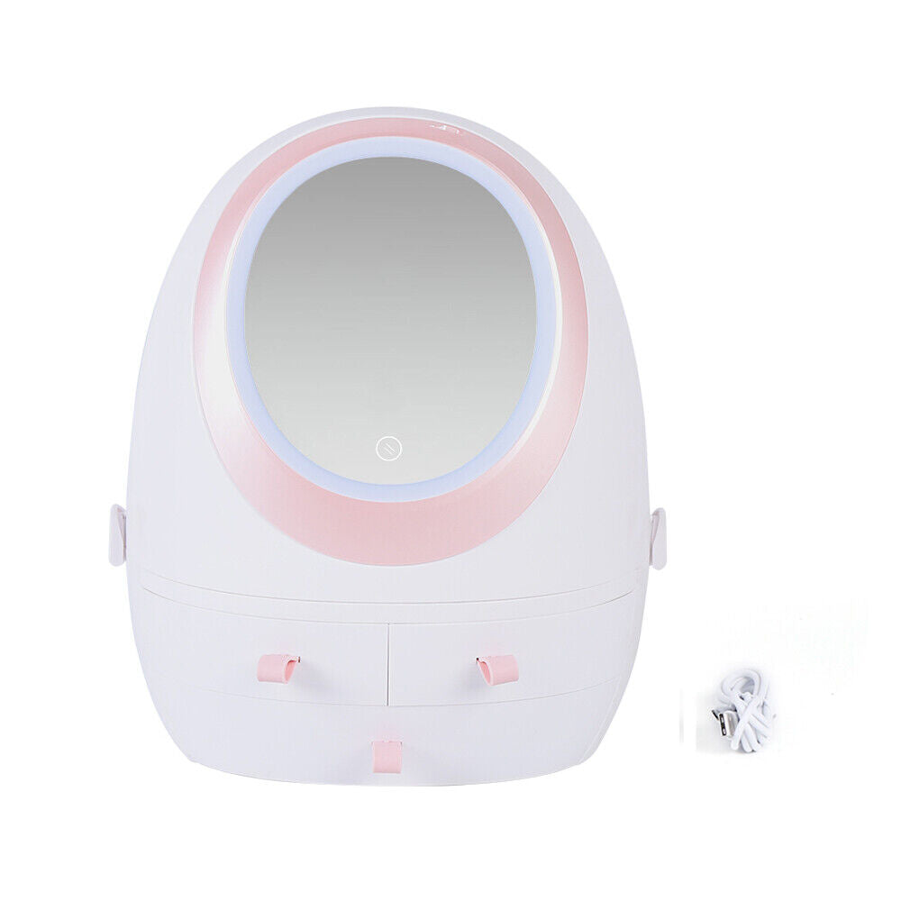 Travel Compact Makeup Mirror Storage Case