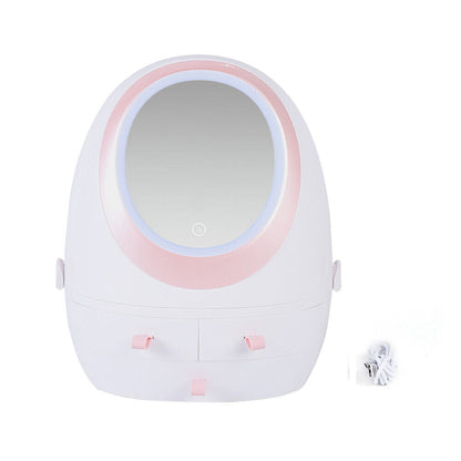 Travel Compact Makeup Mirror Storage Case