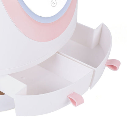 Travel Compact Makeup Mirror Storage Case