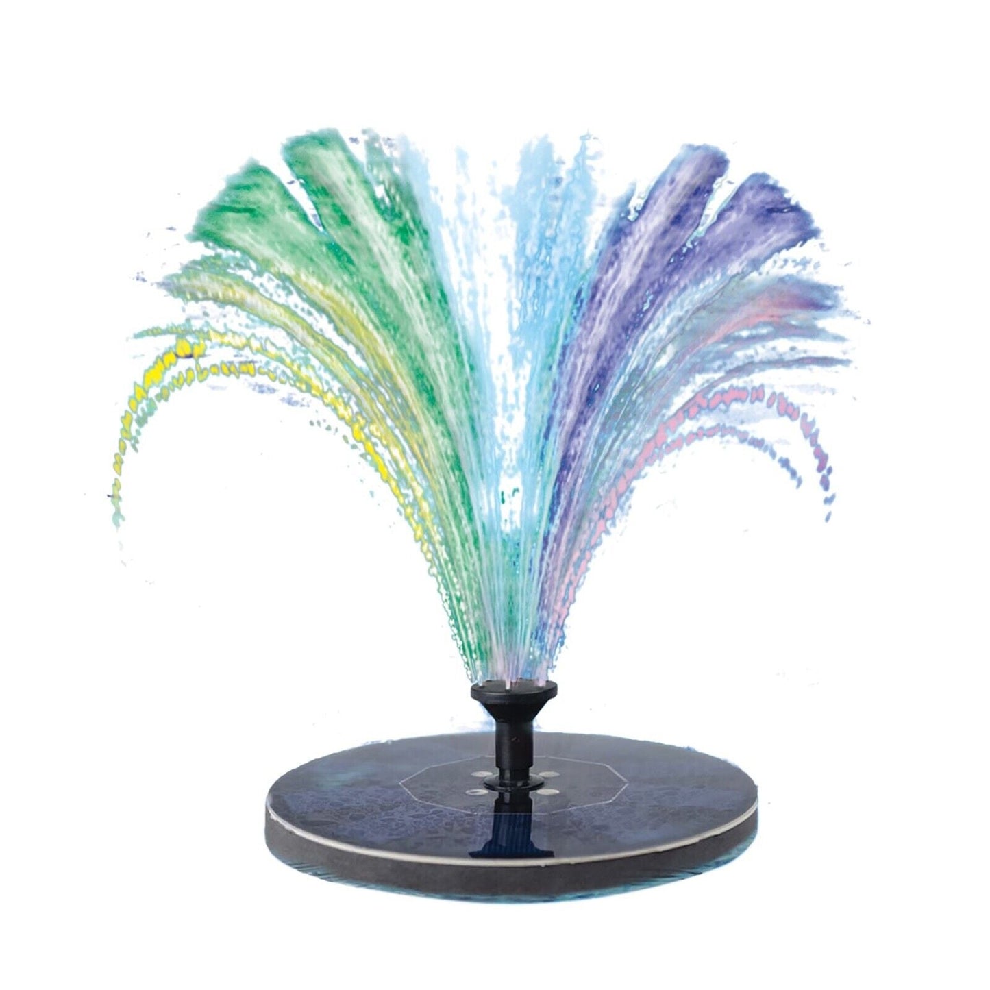 Colorful Solar Powered Floating Water Fountain Light