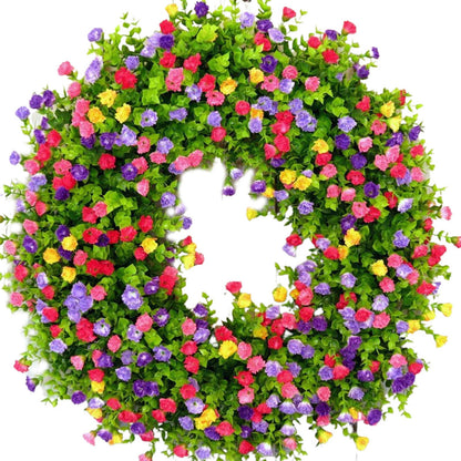Vibrant Spring Floral Door Wreath Arrangement