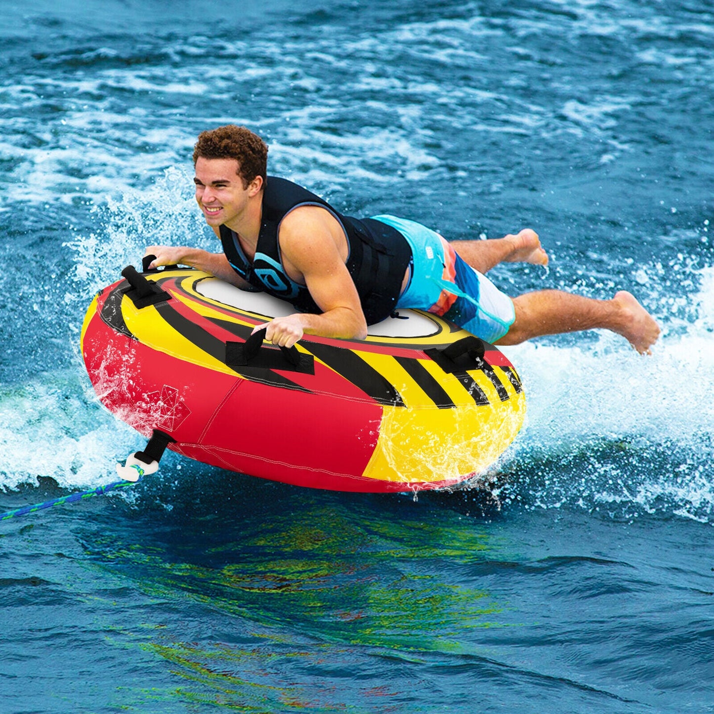 Big Inflatable Lake Towable Water Float Tube - Pexav