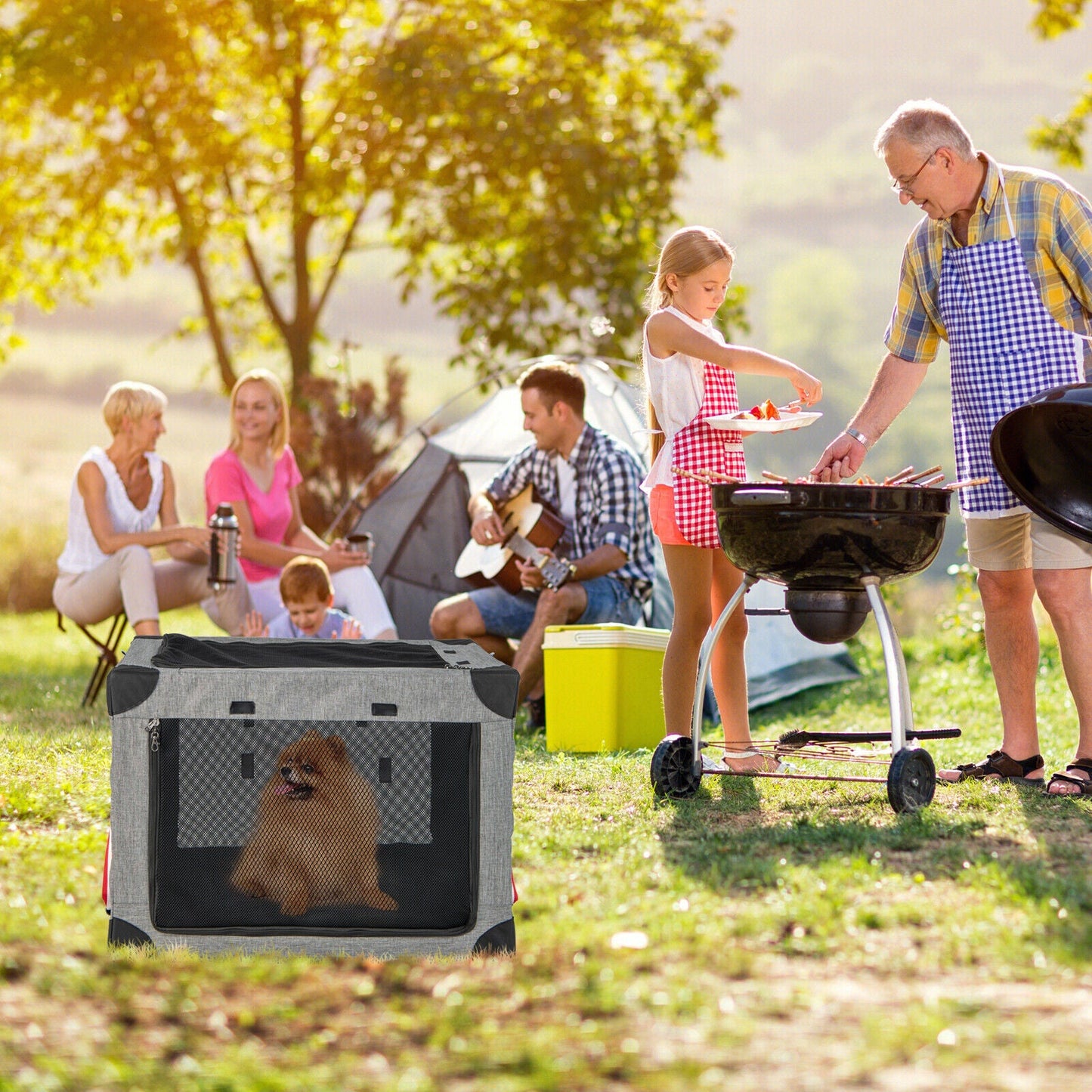 Strong Folding Extra Large Pet Carrier Crate