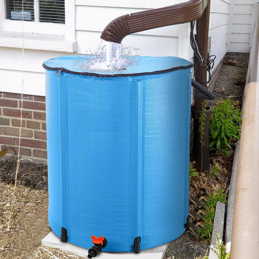 Big 50 Gallon Outdoor Rainwater Collection Barrel - Pexav