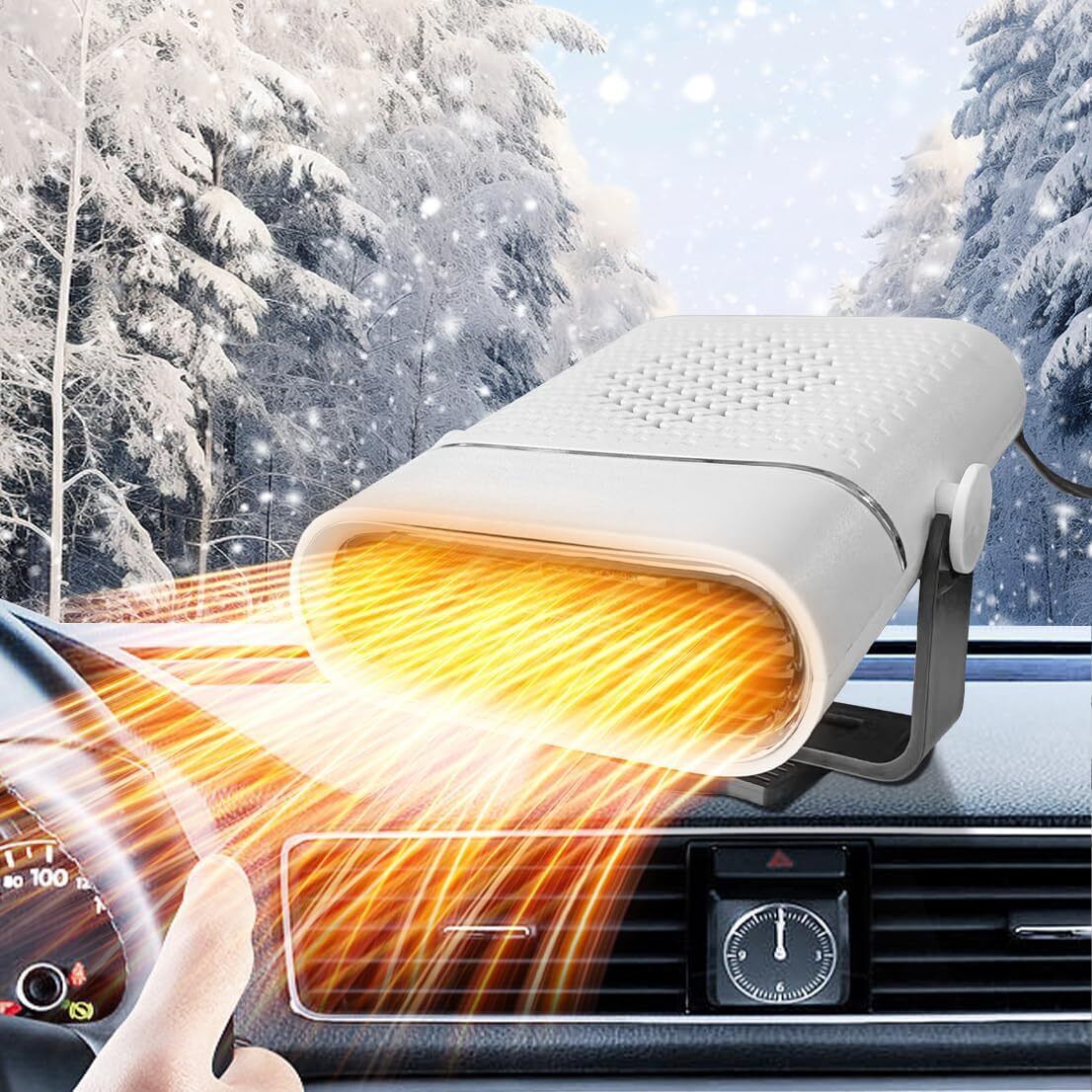 Compact 12V Car Window Defrost Heater