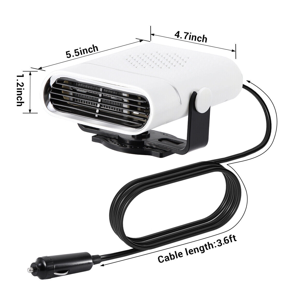 Compact 12V Car Window Defrost Heater