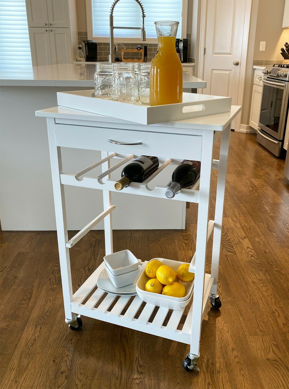Mobile Kitchen Bar Serving Cart