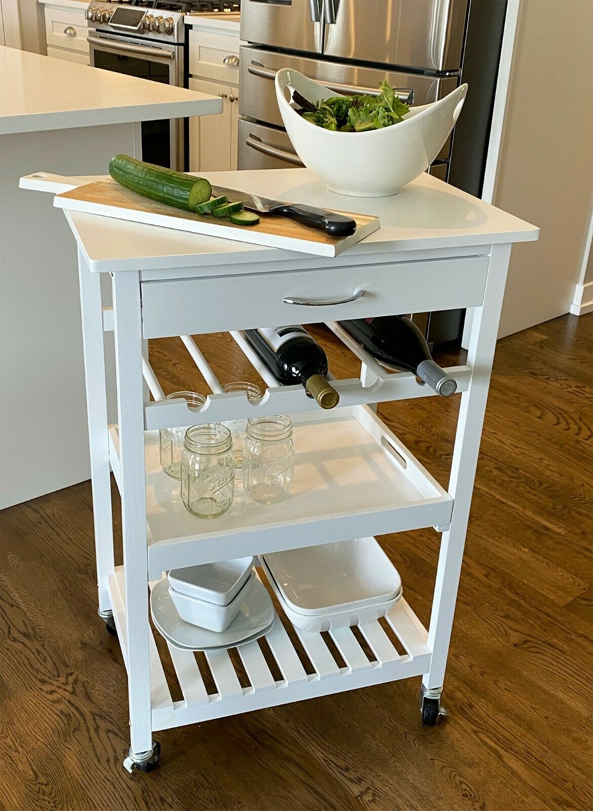 Mobile Kitchen Bar Serving Cart