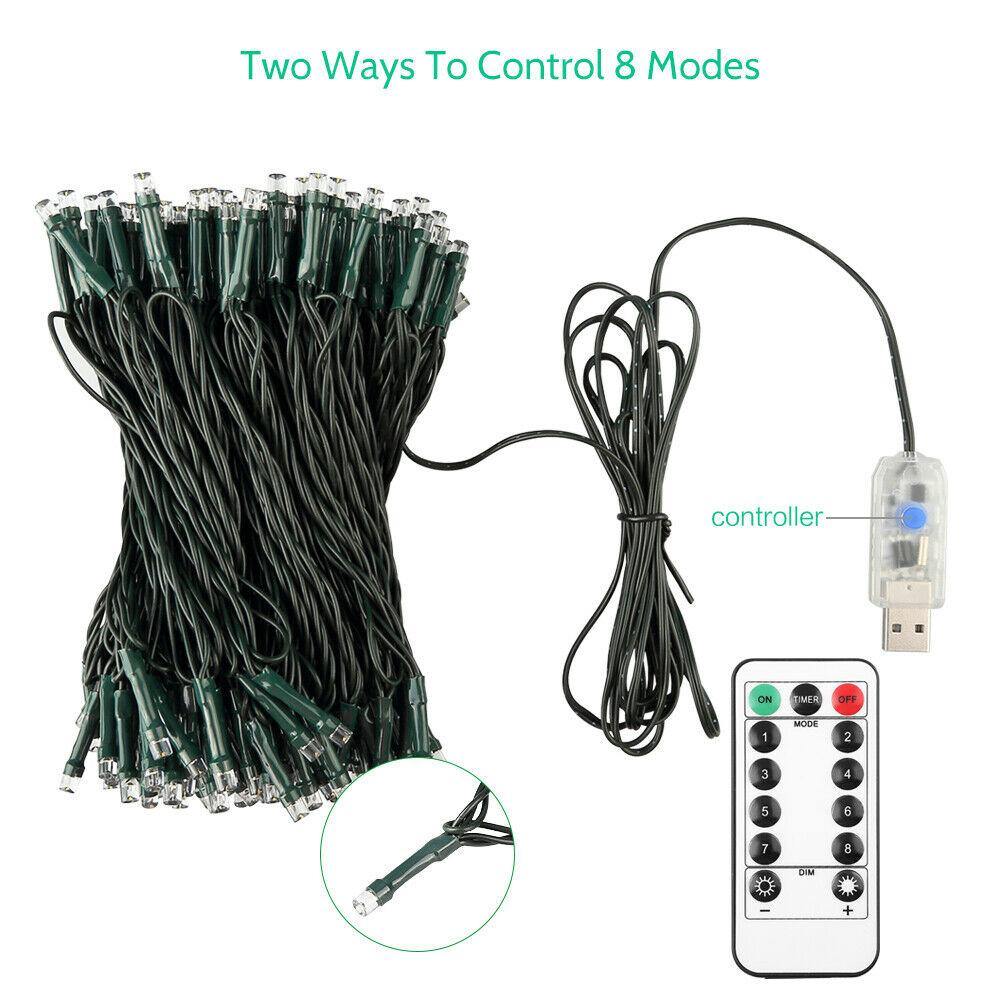 6ft Waterproof Green 700 Pines Artificial Christmas Xmas Tree With 300 LED Warm White Lights - Until Times Up
