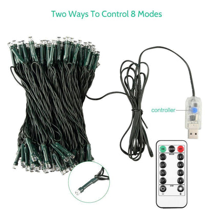 6ft Waterproof Green 700 Pines Artificial Christmas Xmas Tree With 300 LED Warm White Lights - Until Times Up
