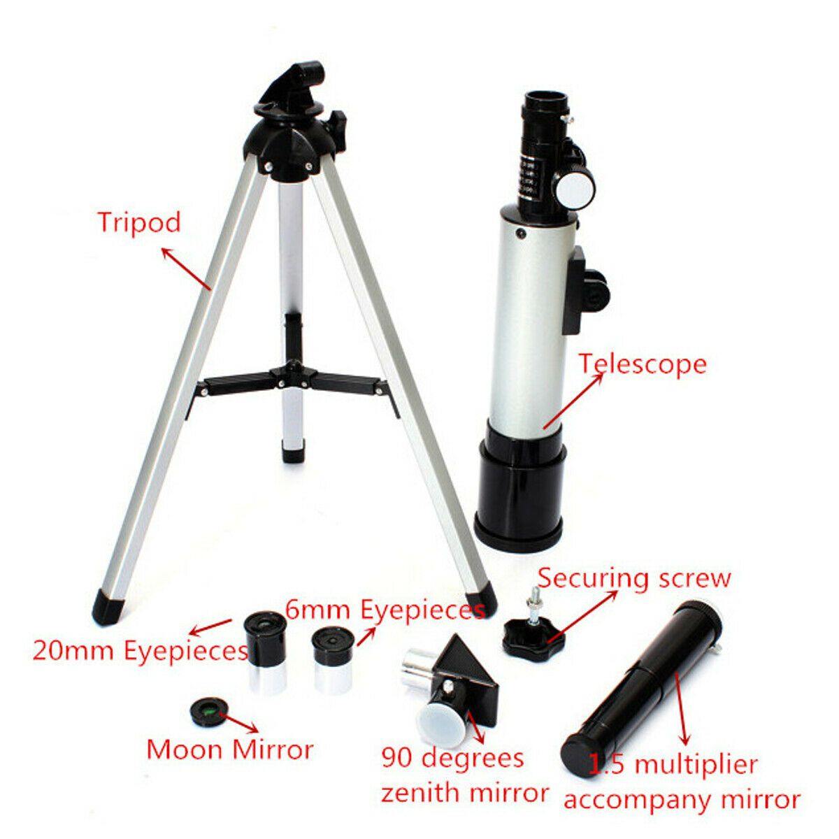 360x50mm 90x Zoom Astronomical Telescope + Tripod - Until Times Up