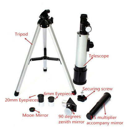 360x50mm 90x Zoom Astronomical Telescope + Tripod - Until Times Up