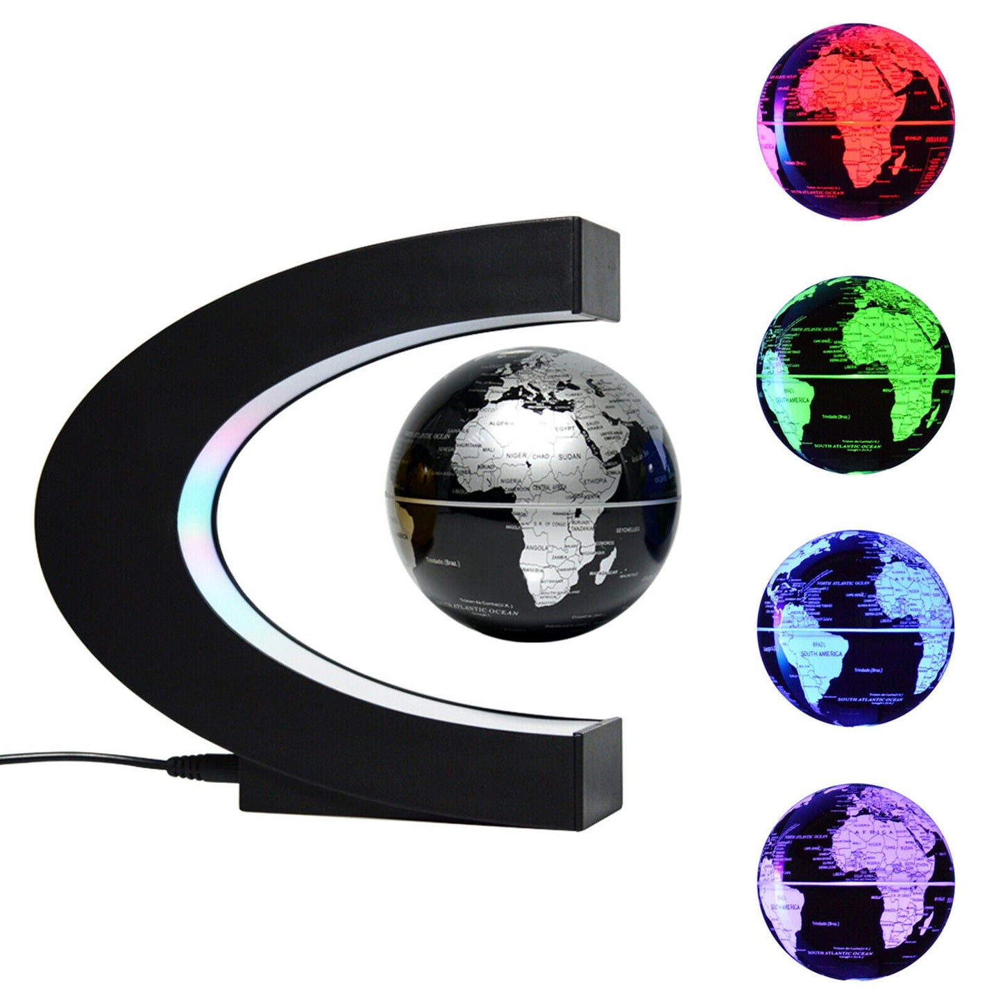 Sleek Glass Orb Table Lamp
