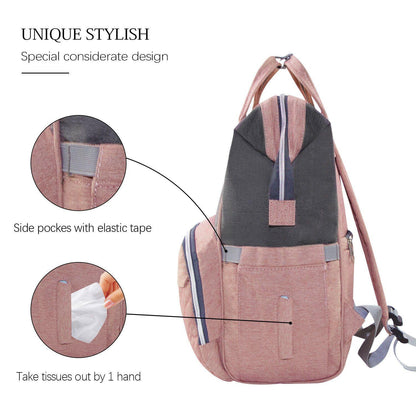 USB Baby Diaper Bag With Feeding Bottle Bag - Until Times Up
