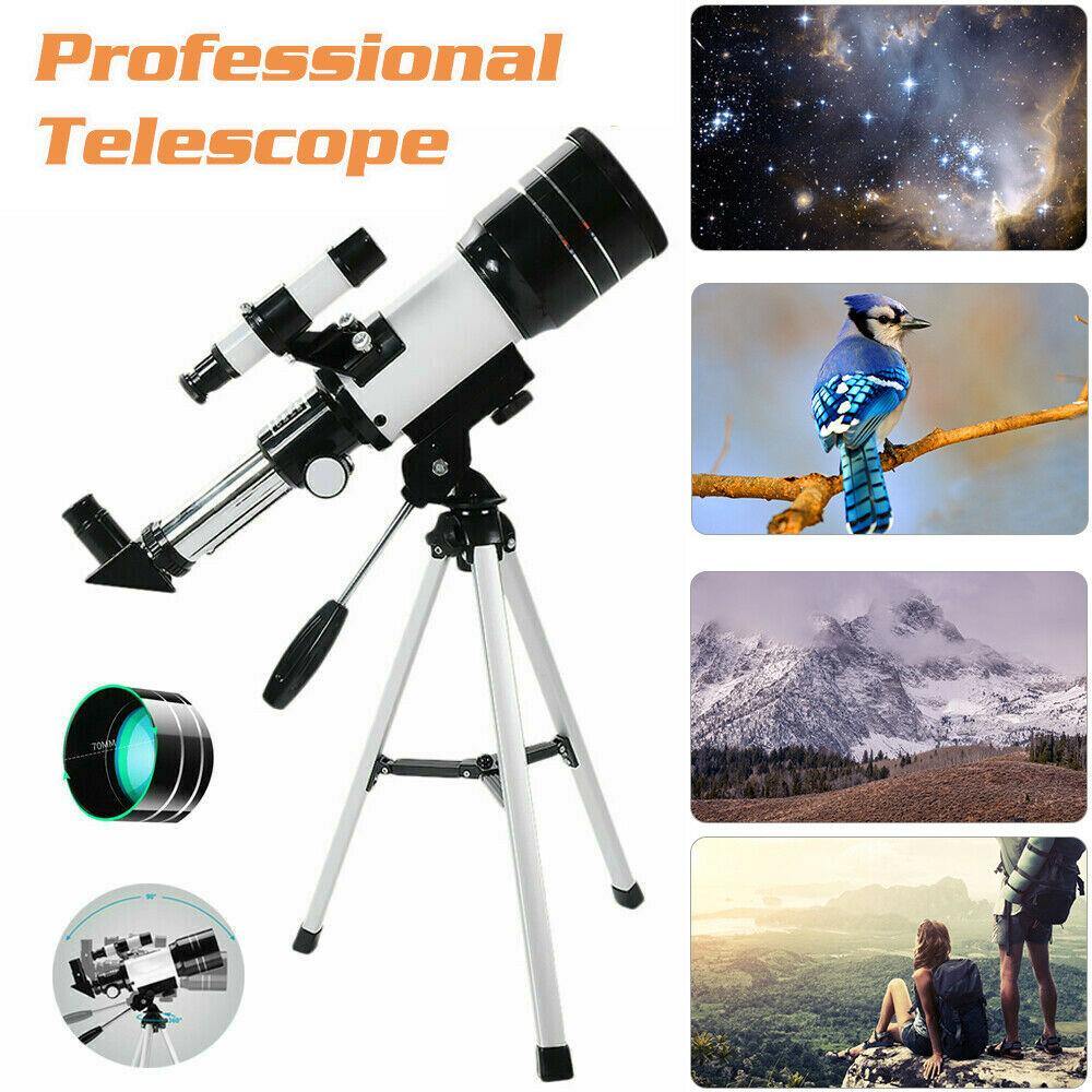 70mm Astronomical Refractor Telescope With Tripod - Until Times Up