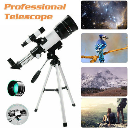 70mm Astronomical Refractor Telescope With Tripod - Until Times Up
