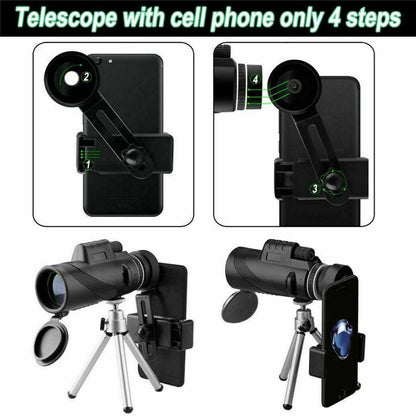 Waterproof HD Phone Monocular Telescope Camera Lens