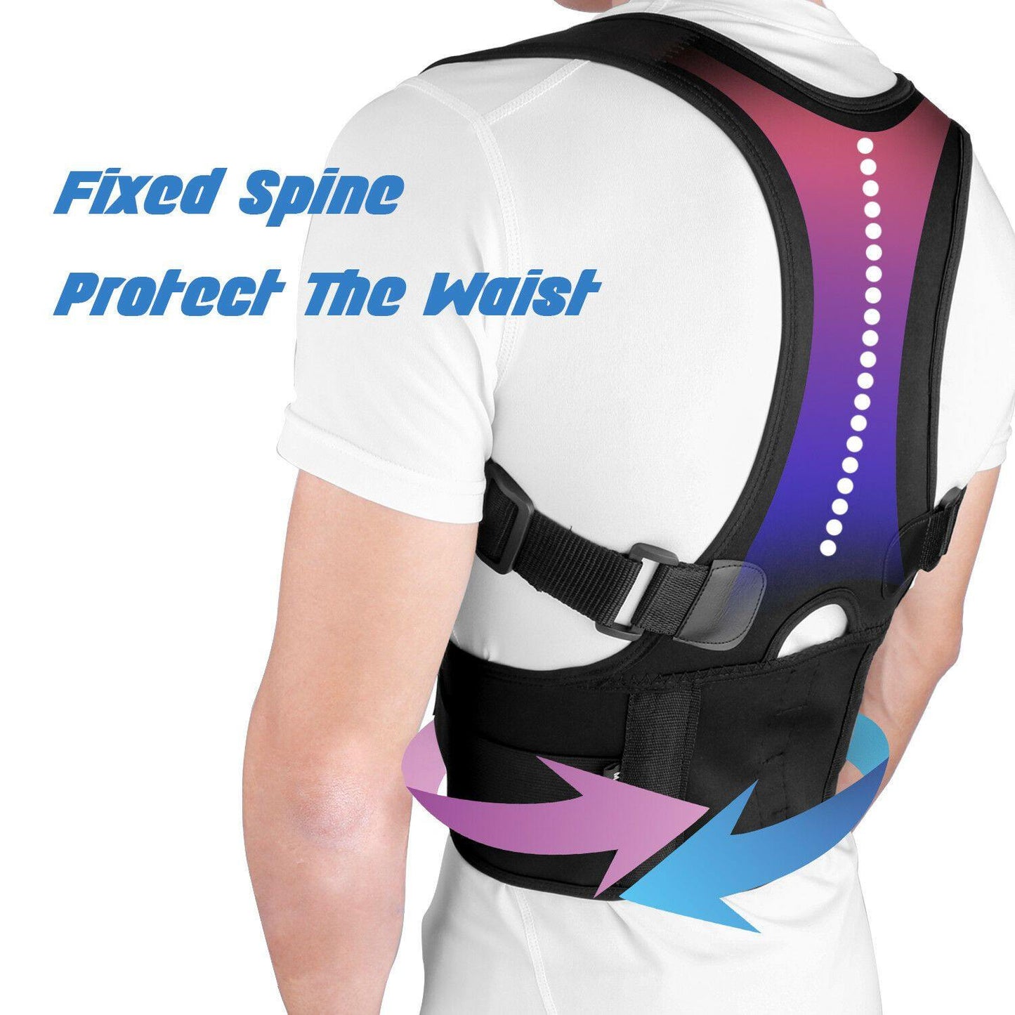 #1 Adjustable Posture Corrector Belt For Men and Women - Until Times Up
