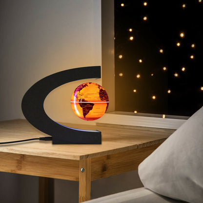 Sleek Glass Orb Table Lamp