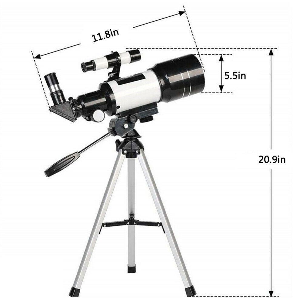 70mm Astronomical Refractor Telescope With Tripod - Until Times Up