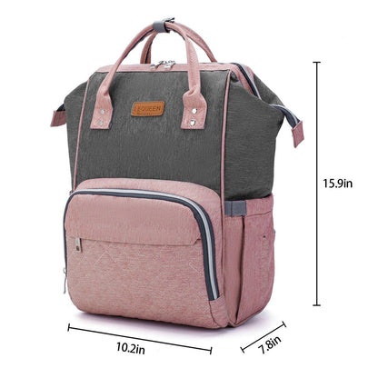 USB Baby Diaper Bag With Feeding Bottle Bag - Until Times Up