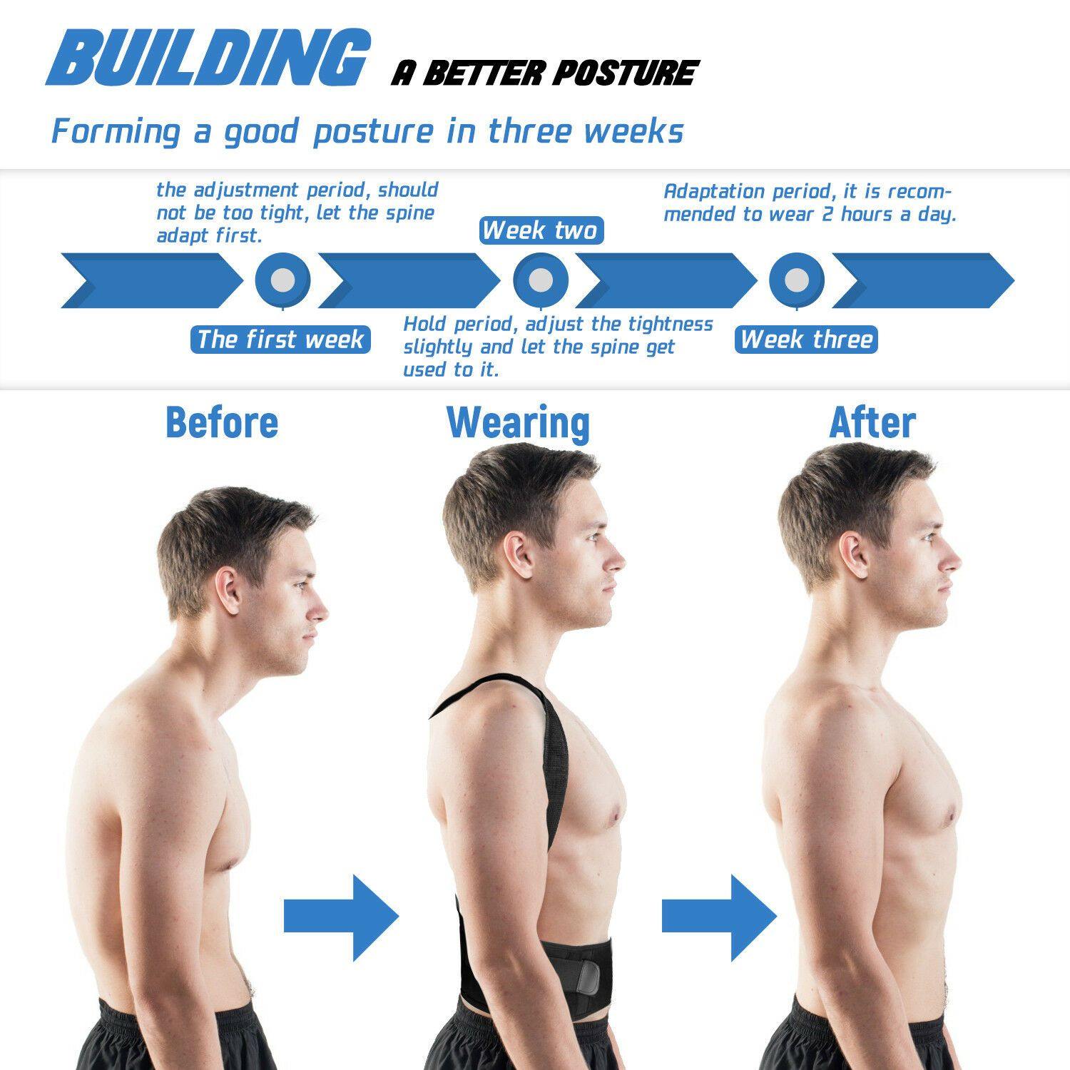 #1 Adjustable Posture Corrector Belt For Men and Women - Until Times Up