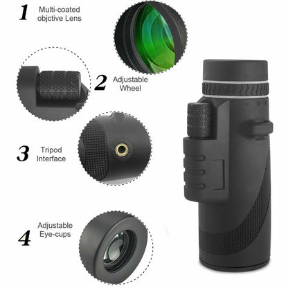 Waterproof HD Phone Monocular Telescope Camera Lens
