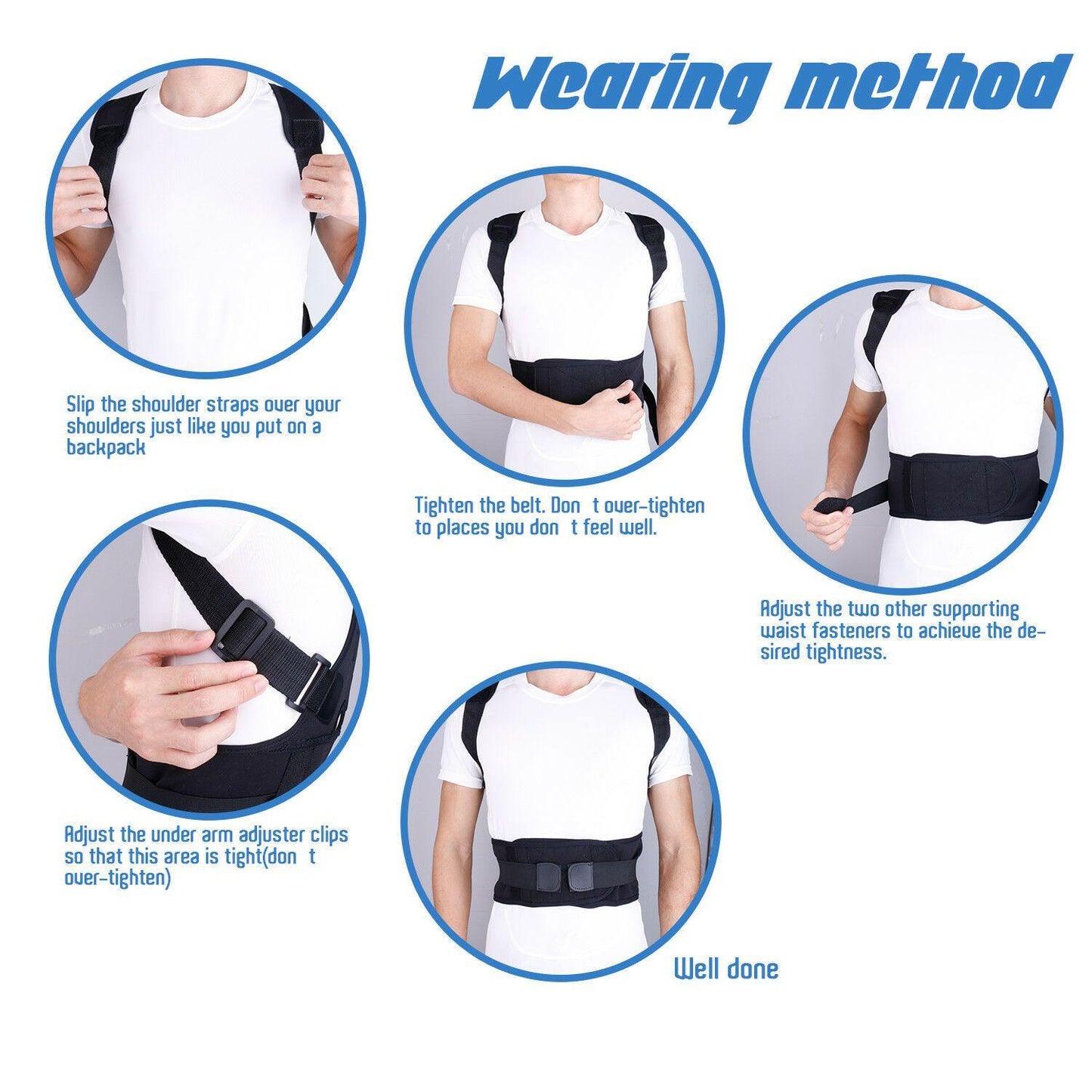 #1 Adjustable Posture Corrector Belt For Men and Women - Until Times Up