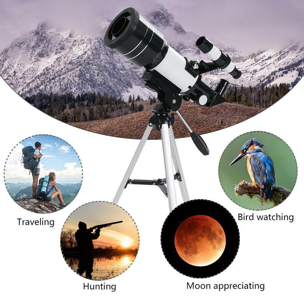 Compact 70mm Beginner Refractor Telescope With Stand - Pexav