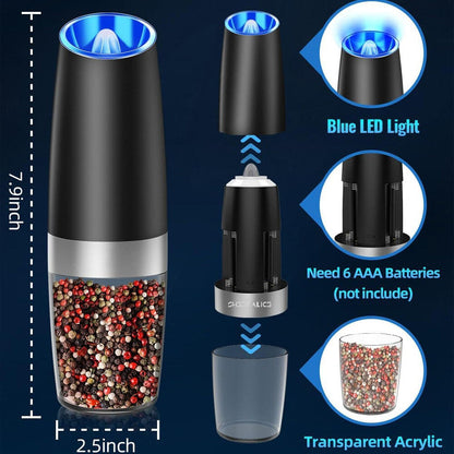 Automatic Salt Pepper Mill Set of 2