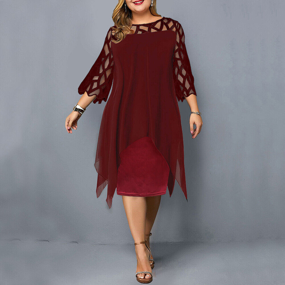Stylish Curvy Mid Length Dress