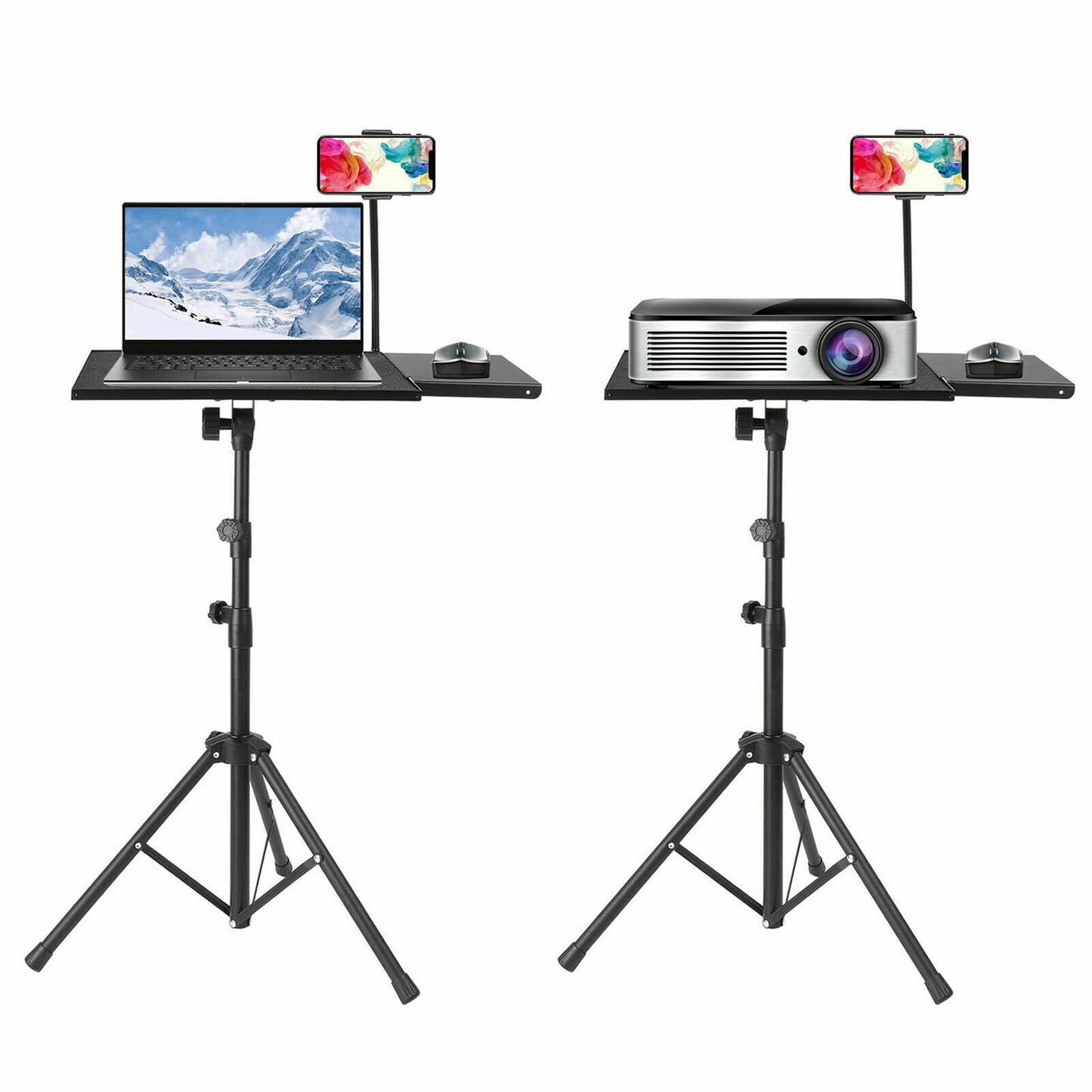 Sturdy Adjustable Projector Table Top Stand