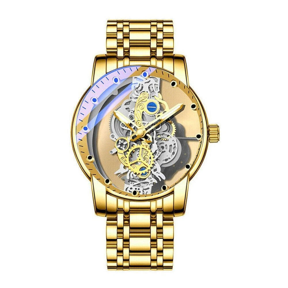 Trendy Men's Stainless Steel Quartz Watch