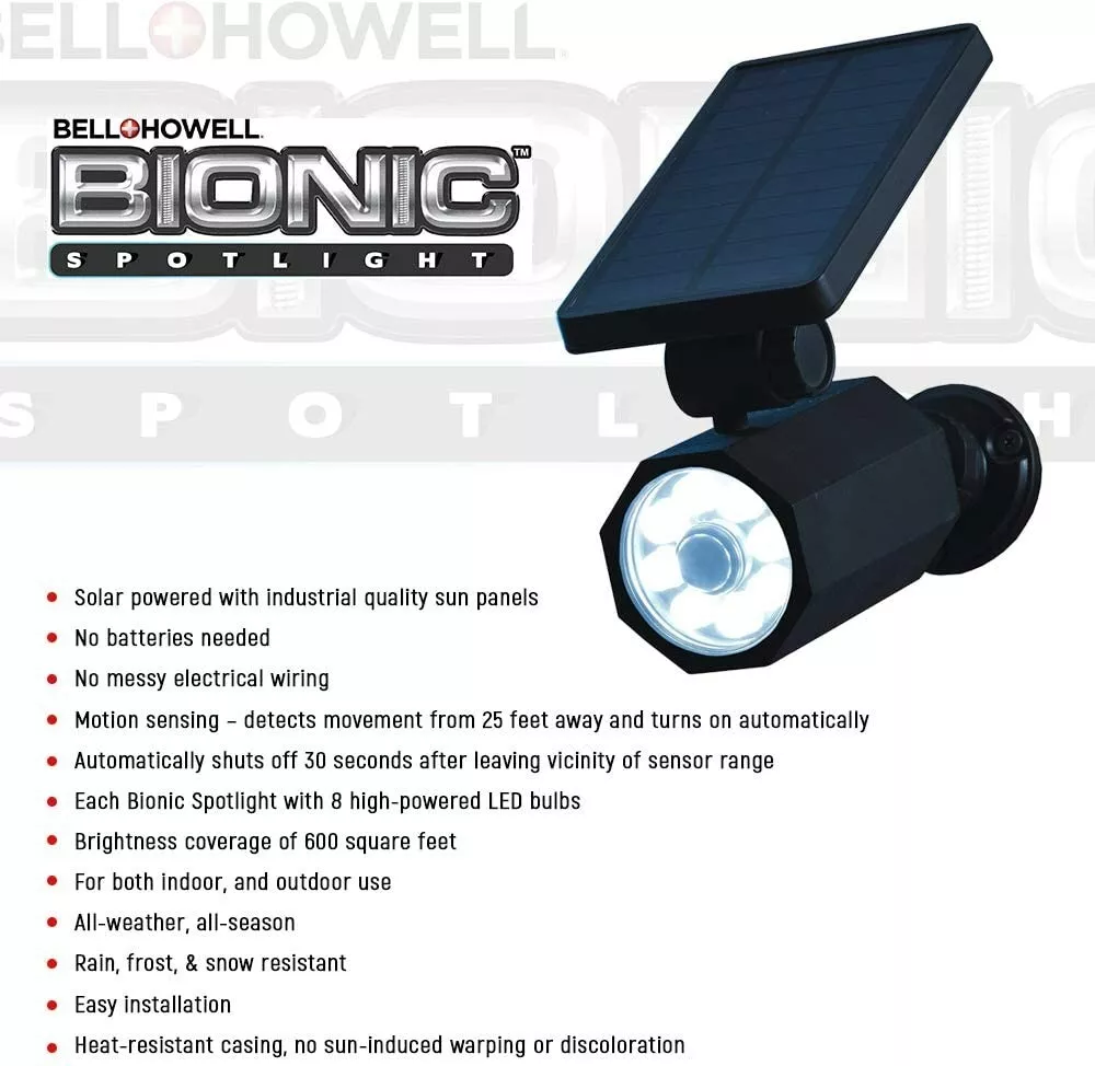 Bright Outdoor Security Motion Lamp