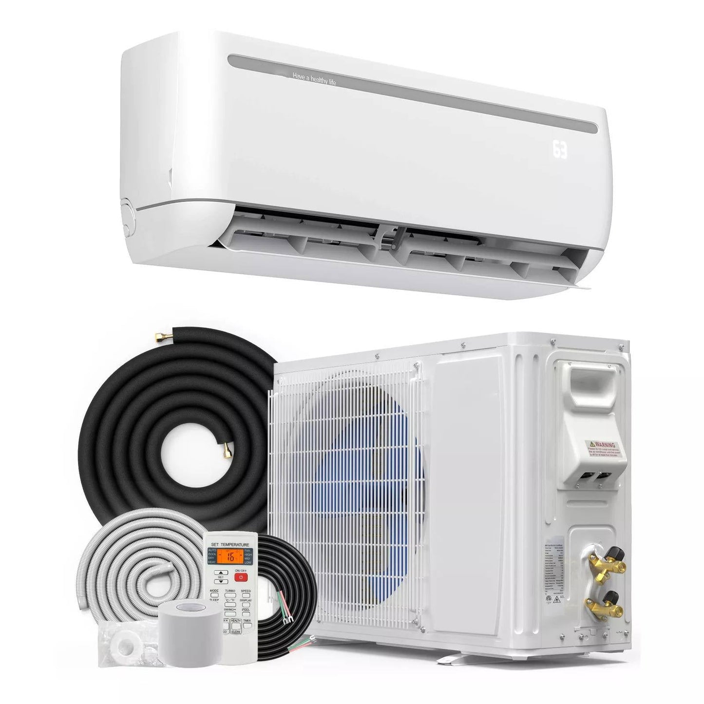 Compact Ductless Wifi Air Conditioner Heating System - Pexav
