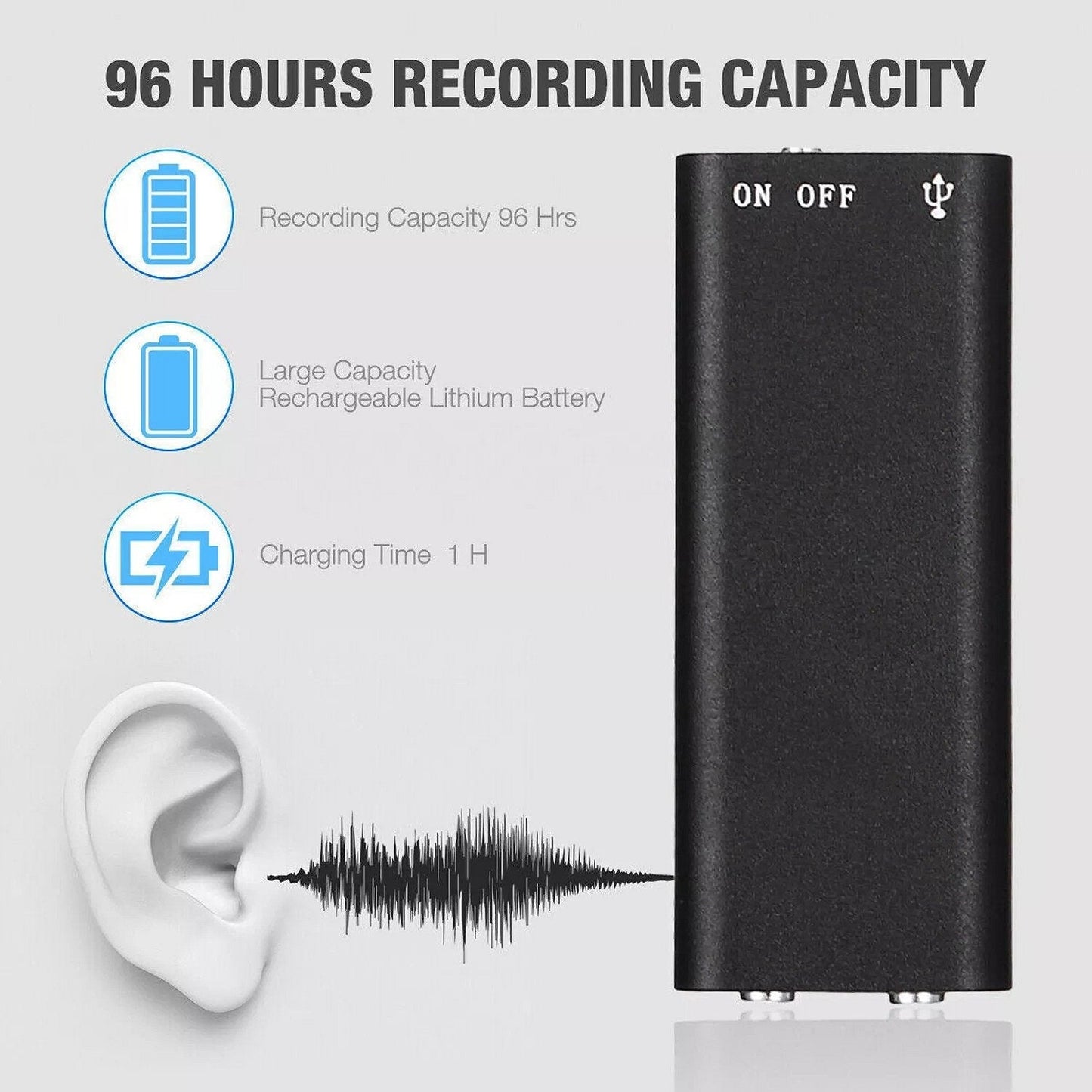 Small Spy Audio Recording Gadget