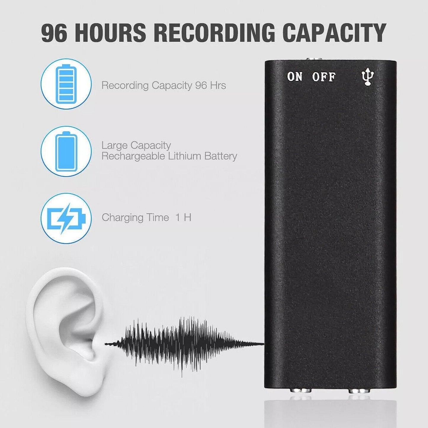Small Spy Audio Recording Device