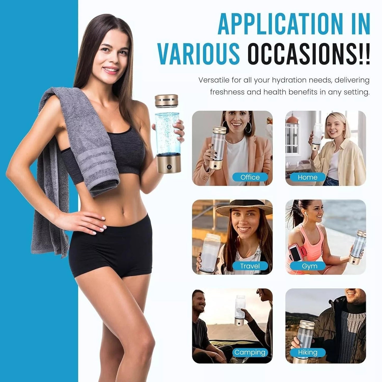 Alkaline Purified Water Bottle