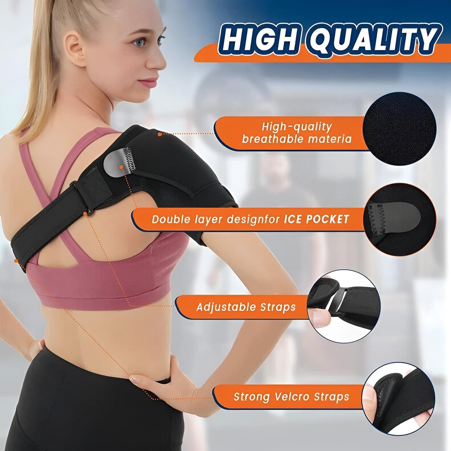 Comfortable Shoulder Support Injury Relief Strap